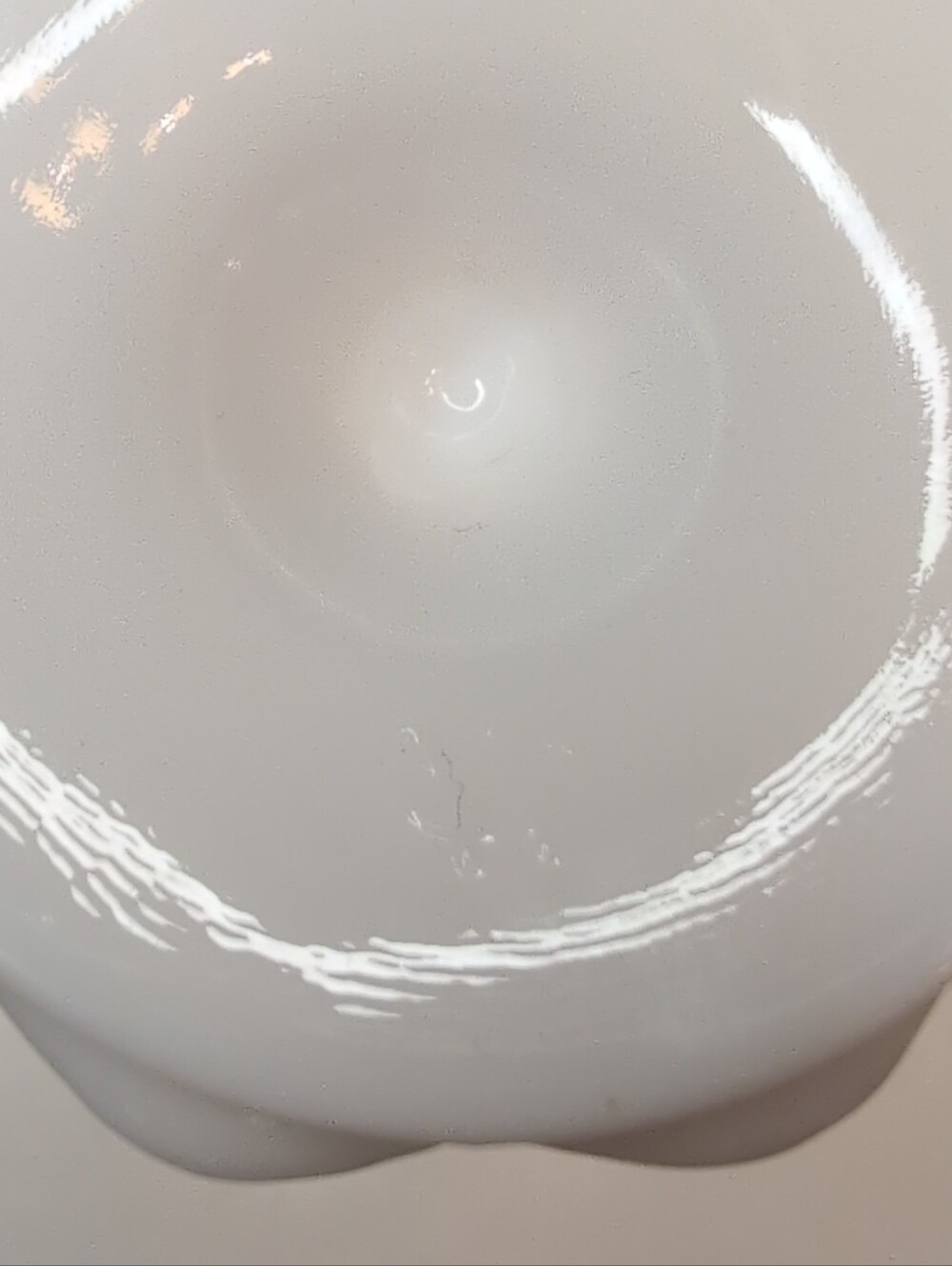 Vintage Westmoreland Paneled Grape Milk Glass Fluted Pedestal Vase - Picture 3 of 5